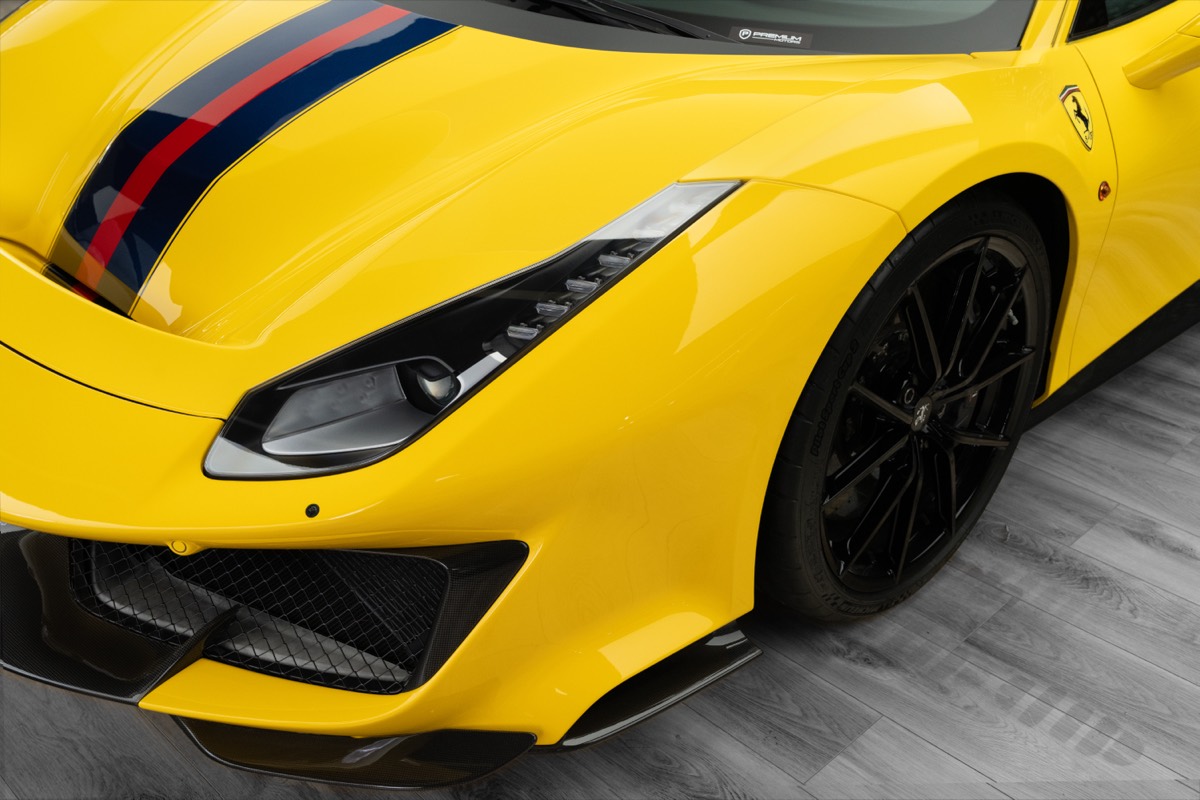 Used 2020 Ferrari 488 Pista — Yellow for Sale in Dubai — gallery photograph 6