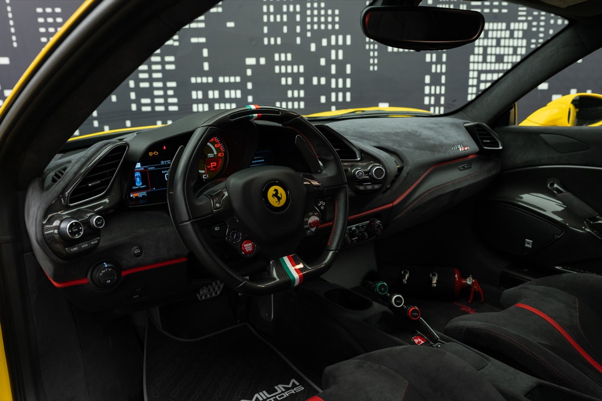 Used 2020 Ferrari 488 Pista — Yellow for Sale in Dubai — gallery photograph 11