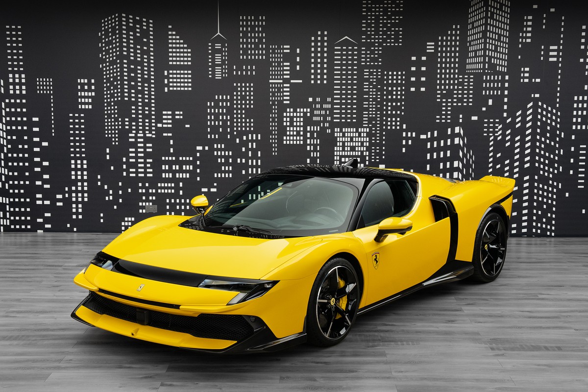 2026 Ferrari 849 Testarossa Spider in Yellow — front three-quarter view