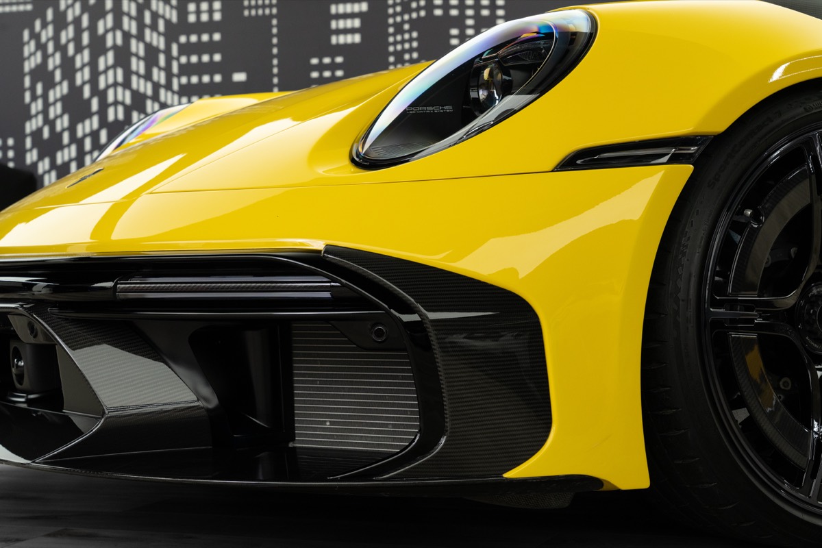 Used 2023 Porsche 911 Turbo S — Brabus Rocket 900R — Yellow for Sale in Dubai — gallery photograph 6