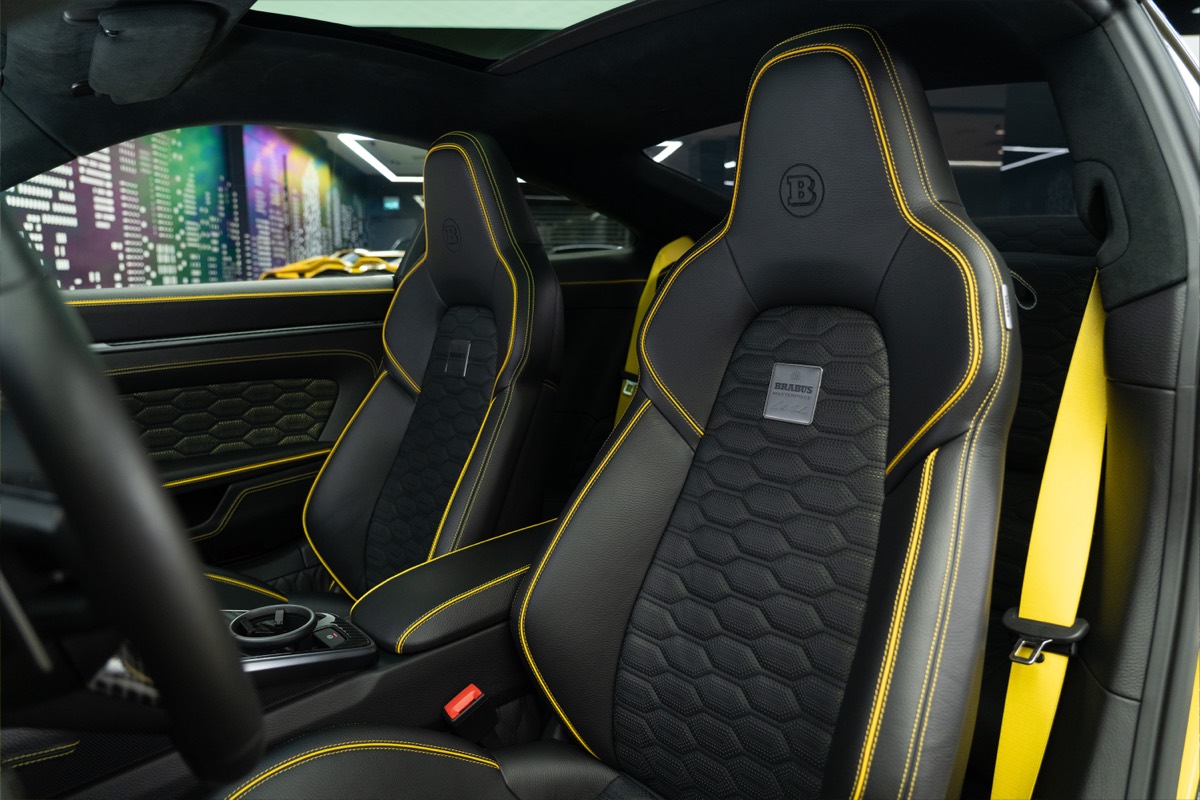 Used 2023 Porsche 911 Turbo S — Brabus Rocket 900R — Yellow for Sale in Dubai — gallery photograph 10