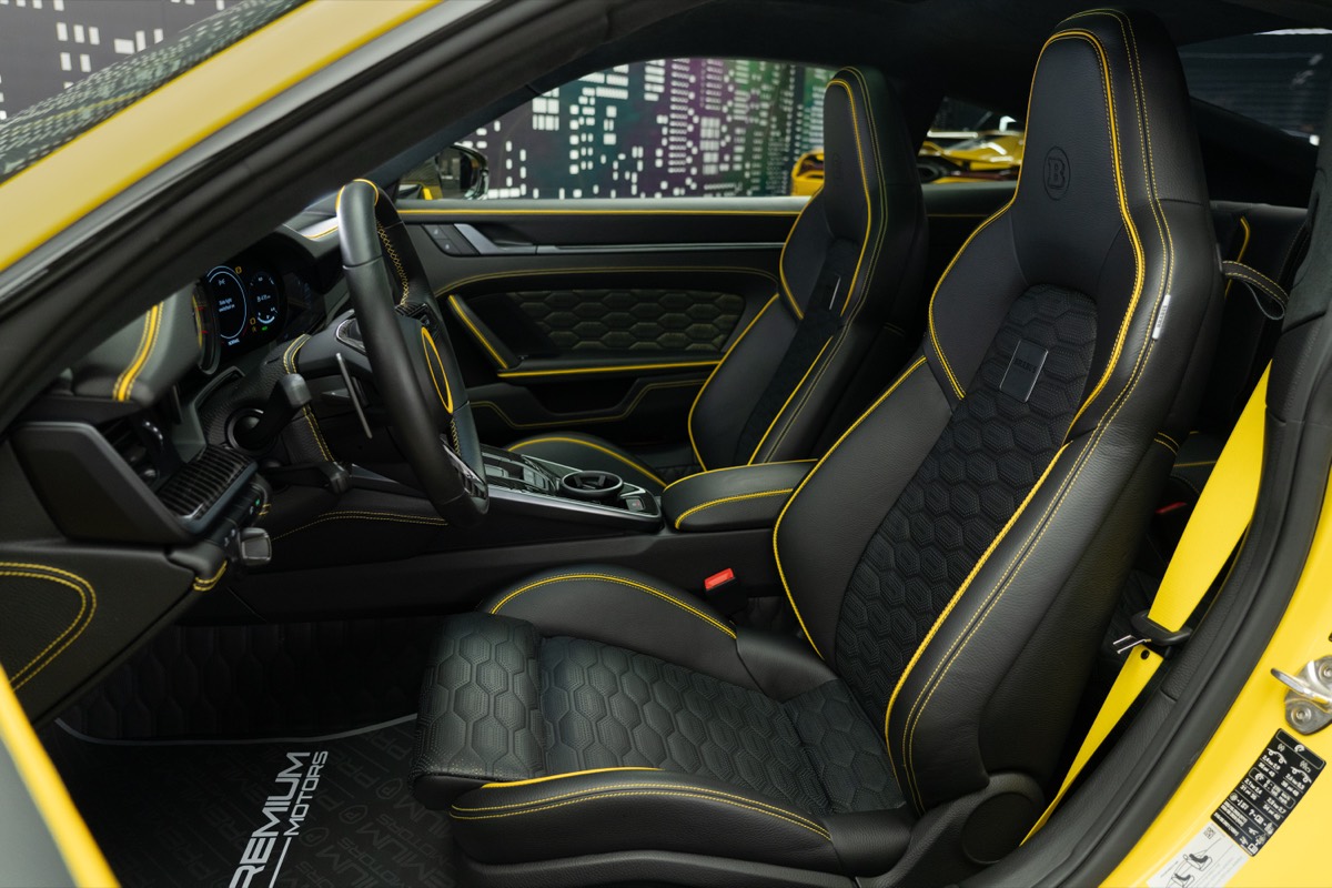 Used 2023 Porsche 911 Turbo S — Brabus Rocket 900R — Yellow for Sale in Dubai — gallery photograph 14