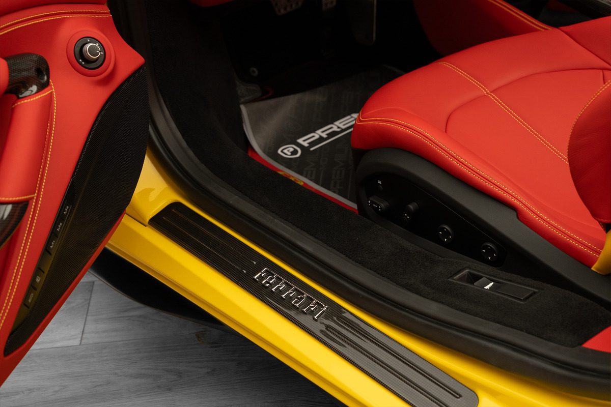 Used 2023 Ferrari F8 Spider — Yellow / Red interior for Sale in Dubai — gallery photograph 15