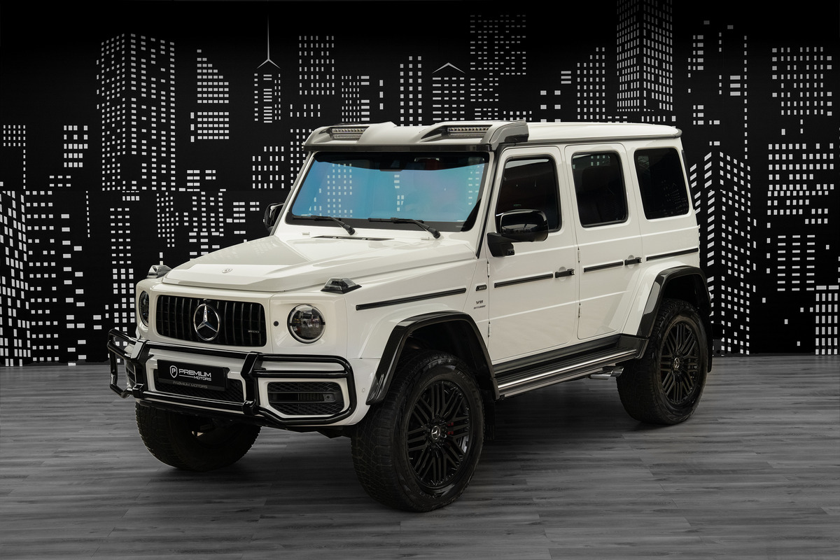 2023 Mercedes-AMG G 63 4×4² in White — front three-quarter view