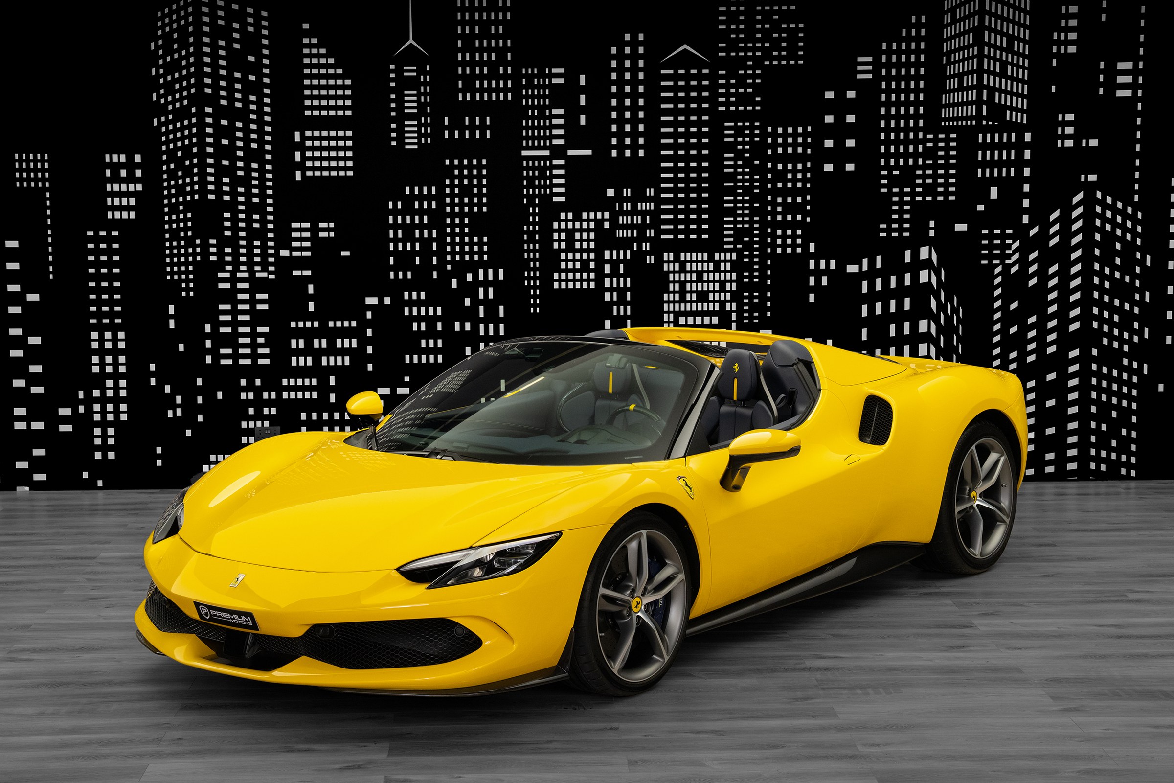 Used 2024 Ferrari 296 GTS — Atelier — Yellow for Sale in Dubai — Yellow exterior