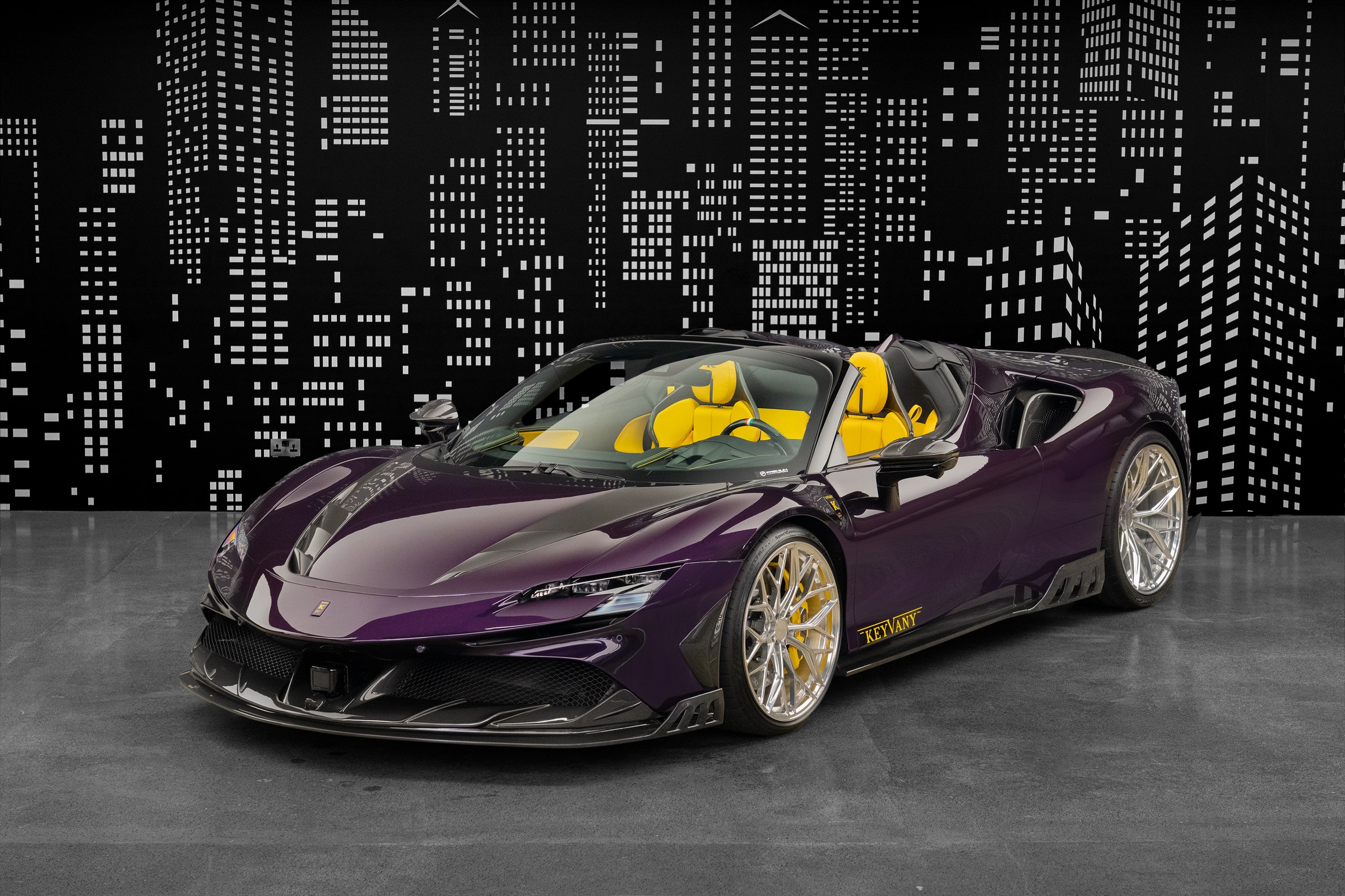 2025 Ferrari SF90 Spider — Keyvany — Purple for Sale in Dubai — Purple exterior