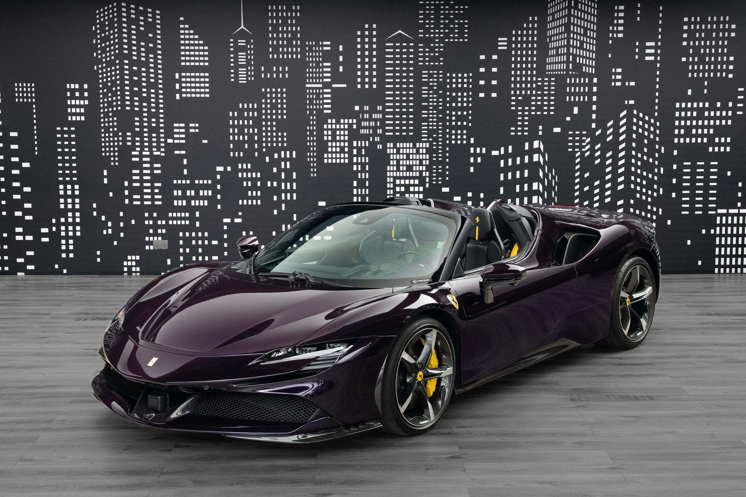 Used 2024 Ferrari SF90 Spider — Purple for Sale in Dubai — Purple exterior