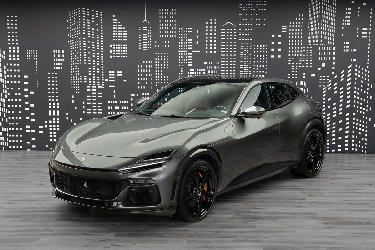 2026 Ferrari Purosangue — Atelier in Grey — front three-quarter view