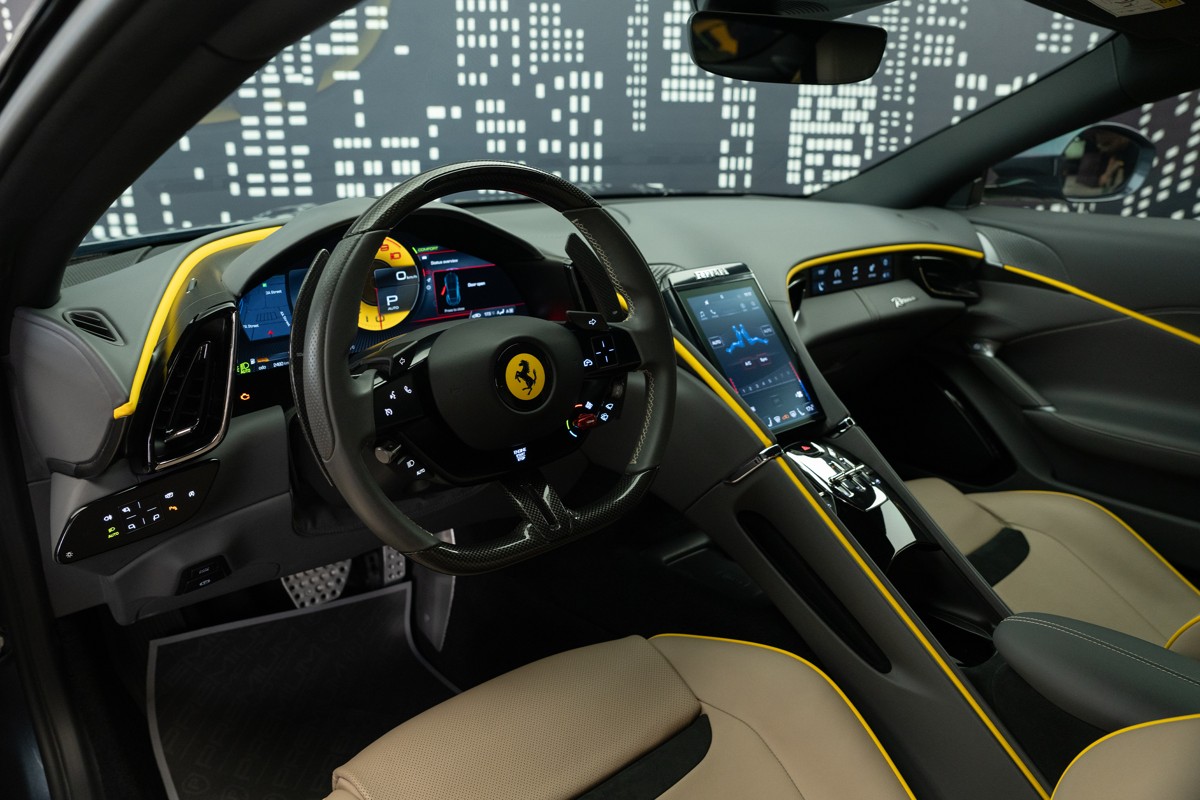 Used 2023 Ferrari Roma — Blue for Sale in Dubai — gallery photograph 8