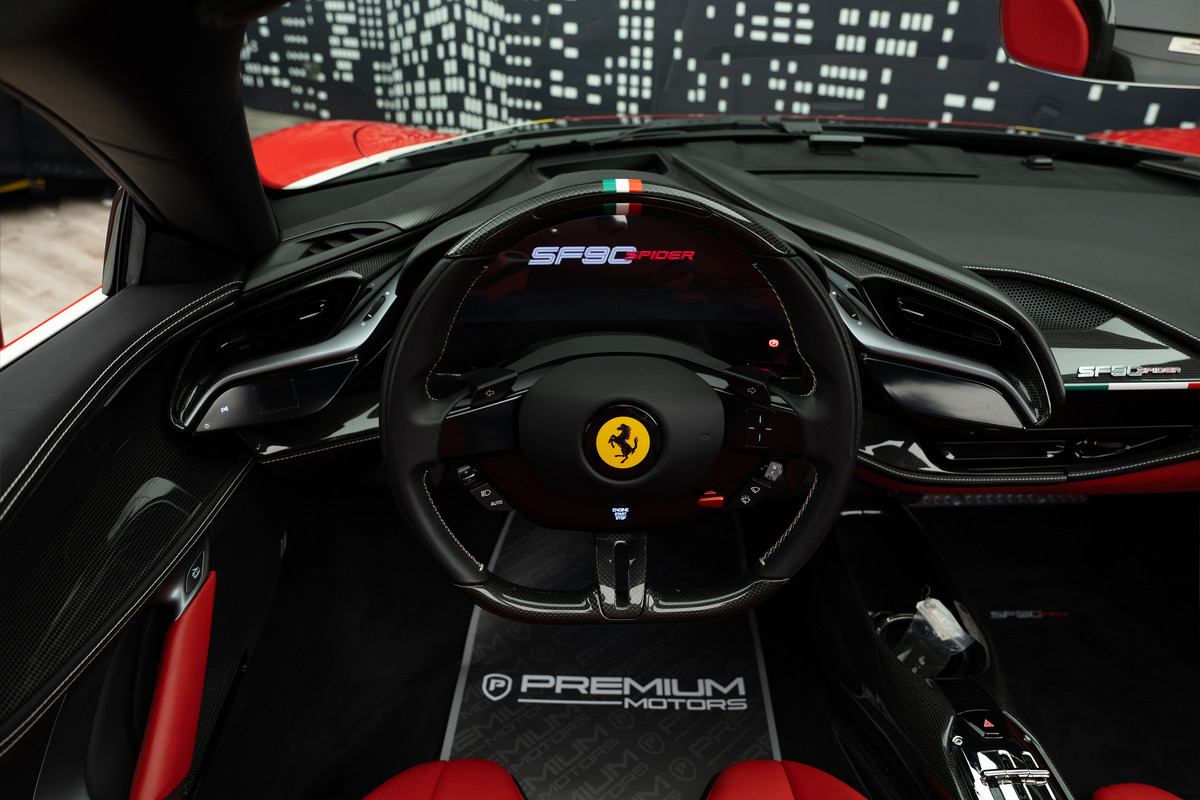Used 2023 Ferrari SF90 Spider — Assetto Fiorano — Red for Sale in Dubai — gallery photograph 12
