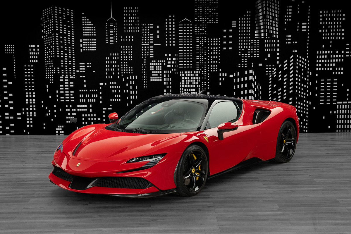 2022 Ferrari SF90 Stradale in Red — front three-quarter view